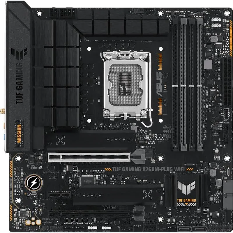 ASUS B760M-PLUS Intel  micro ATX image 1