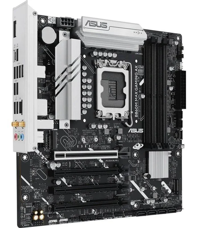 ASUS B860M MAX GAMING AX B860 LGA 1851 Micro ATX WiFi 6 image 2