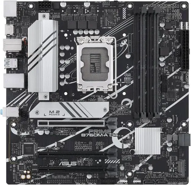 ASUS PRIME B760M-A D4-CSM Intel B760 micro ATX image 2