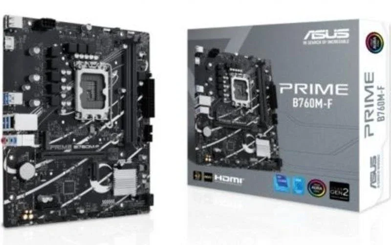 Asus PRIME B760M-F B760 LGA1700 micro-ATX40 Aura Sync image 1