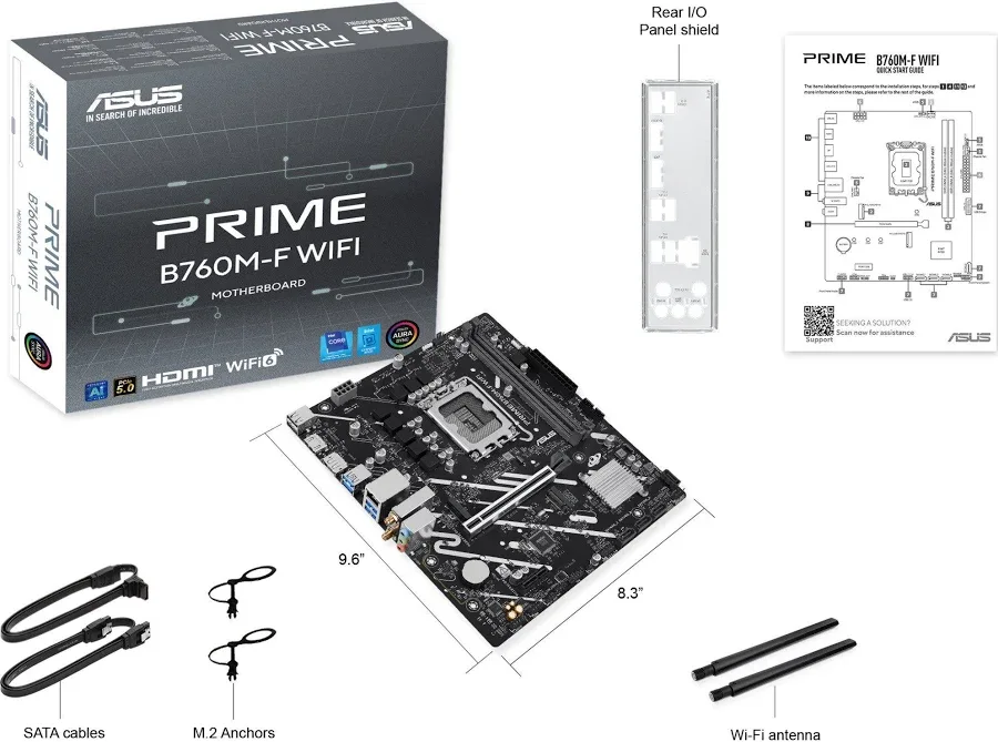ASUS PRIME B760M-F WIFI Intel B760 Micro ATX WiFi 6  image 5