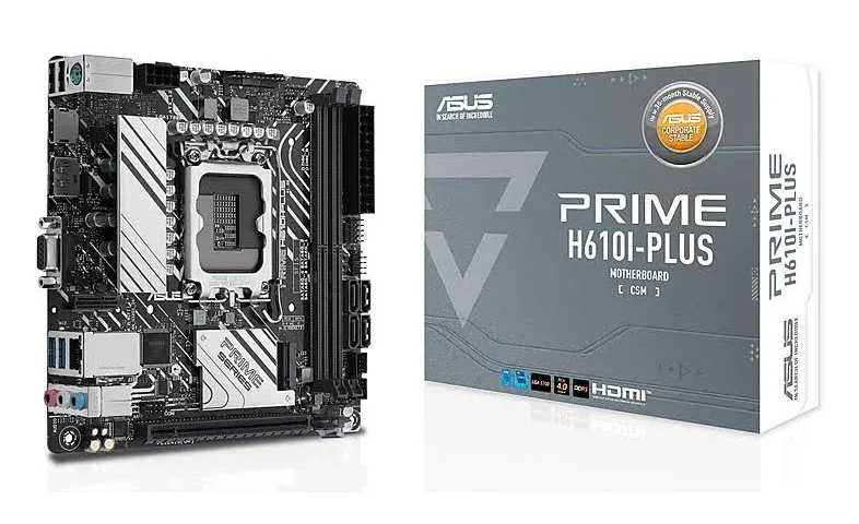 ASUS PRIME H610I-PLUS-CSM Intel H610 mini ITX image 1