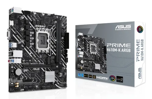 ASUS PRIME H610M-K ARGB H610 LGA1700 Micro-ATX RGB 