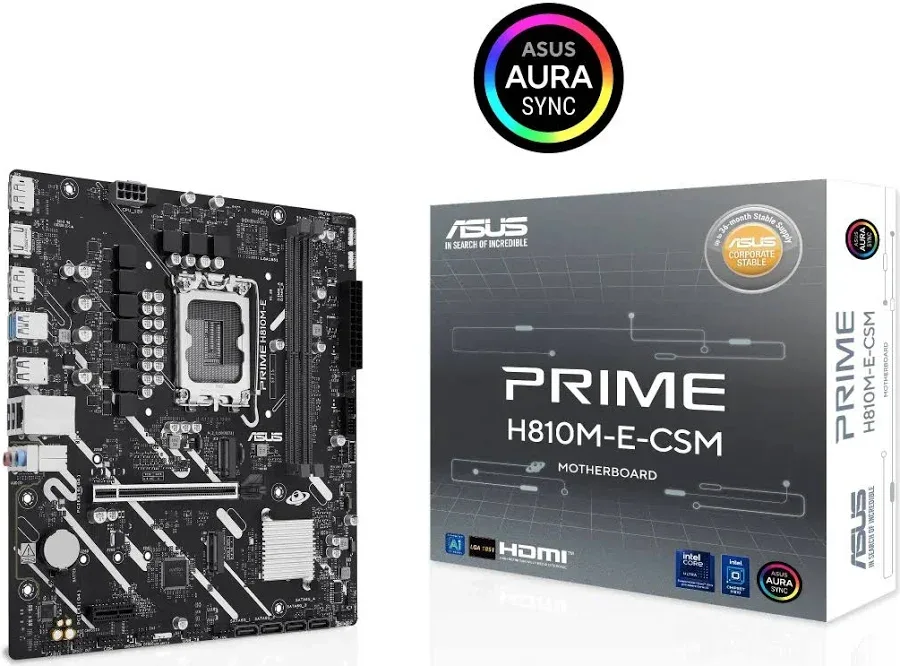 ASUS PRIME H810M-E-CSM H810 LGA1851 Micro-ATXRGB image 1