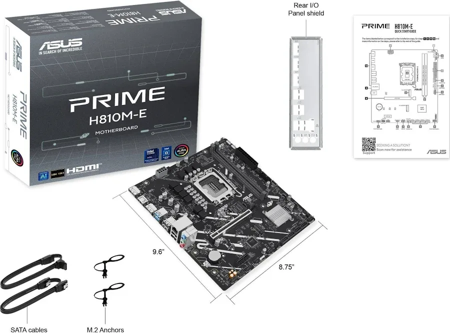 ASUS PRIME H810M-E-CSM H810 LGA1851 Micro-ATXRGB image 4