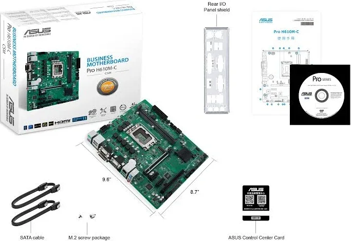 ASUS Pro H610M-C-CSM Intel H610 micro ATX image 4