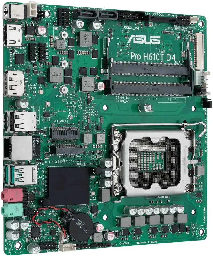 ASUS Pro H610T D4-CSM Intel H610 mini-ITX image 1