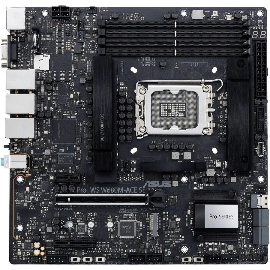 ASUS PRO WS W680M-ACE SE Intel W680 micro ATX image 1