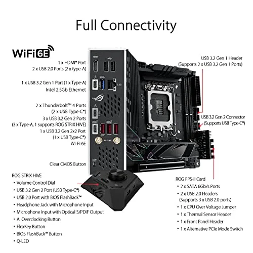 ASUS ROG STRIX Z790-I GAMING WIFI Carte mère - LGA1700 Intel Z790 - vue 5