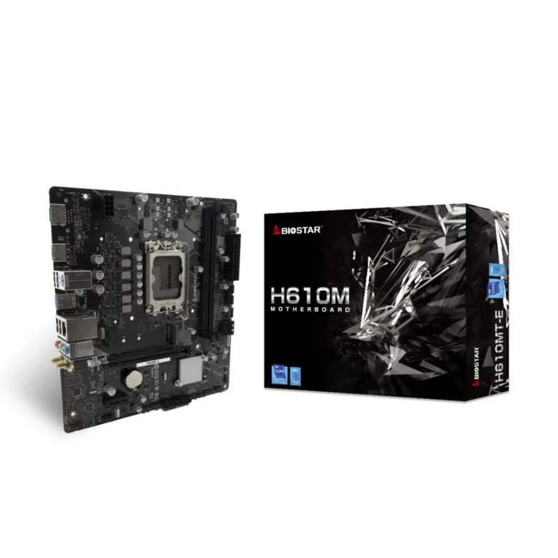 Biostar H610MT-E Intel H610 LGA1700micro ATX sans WiFi 64 GoSATA III