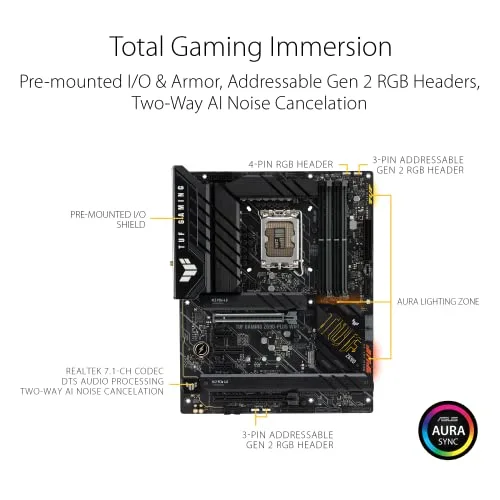 Carte Mère - ASUS - TUF GAMING Z690-PLUS WIFI - (90MB1AW0-M0EAY0) - vue 5