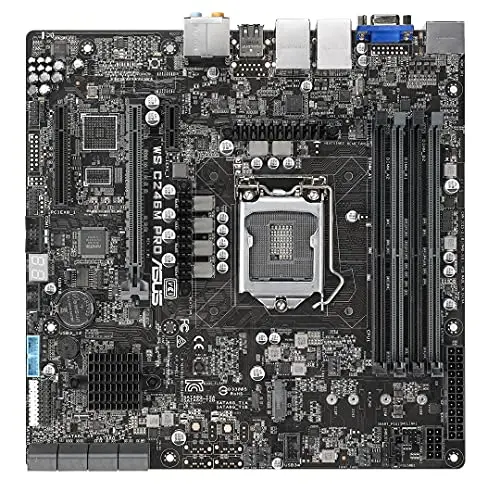 Carte mère - ASUS - WS C246M PRO - DDR4-SDRAM - 64 Go - LGA 1151 - vue 2