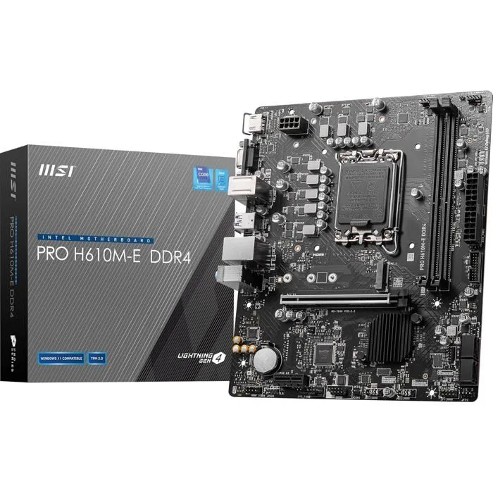 MSI PRO H610M-E DDR4 Micro-ATX LGA 1700