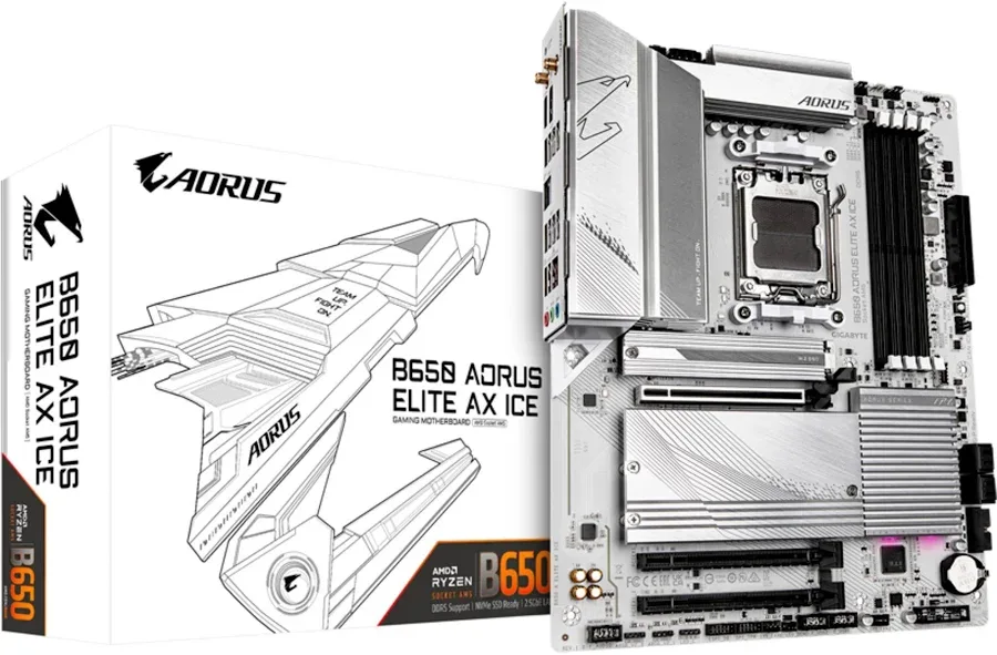GIGABYTE B650 AORUS ELITE AX ICE B650ATX WiFi 6E RGB image 2
