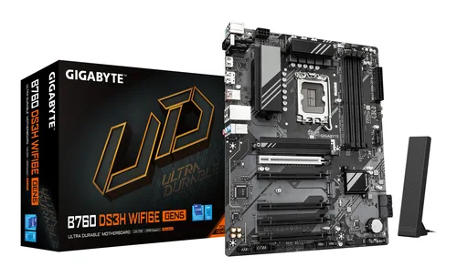 GIGABYTE B760 DS3H WIFI6E Intel B760 LGA1700ATX WiFi 6E RGB