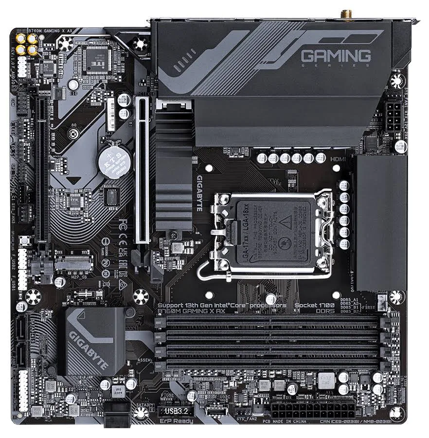 GIGABYTE B760M Gaming X AX Intel B760 Express micro ATX image 4