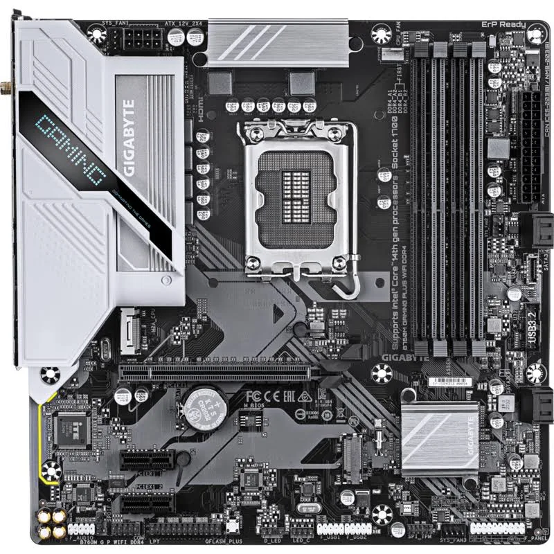 GIGABYTE B760M Intel B760 Micro ATX B760M GAMING PLUS WIFIWiFi 6 2x image 1