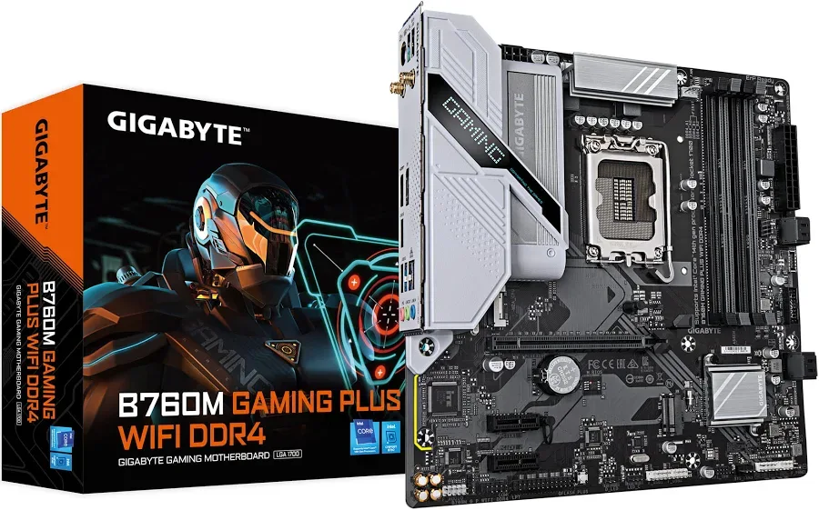 GIGABYTE B760M Intel B760 Micro ATX B760M GAMING PLUS WIFIWiFi 6 2x image 2