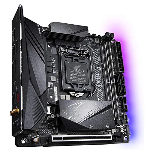 GIGABYTE Carte mère Mini ITX Socket 1200 Intel Z490 Express - 2x DDR4 - SATA 6Gb/ (Z490I AORUS ULTRA) - vue 3