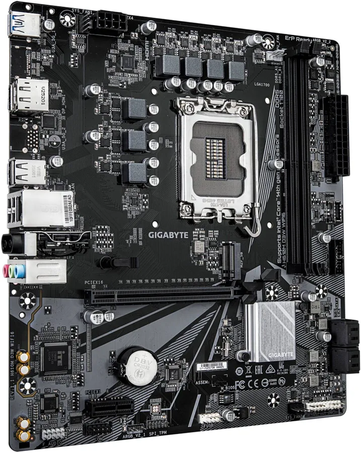 GIGABYTE H610M D3W WIFI6 Intel H610 LGA1700 Micro-ATX WiFi 6 image 4