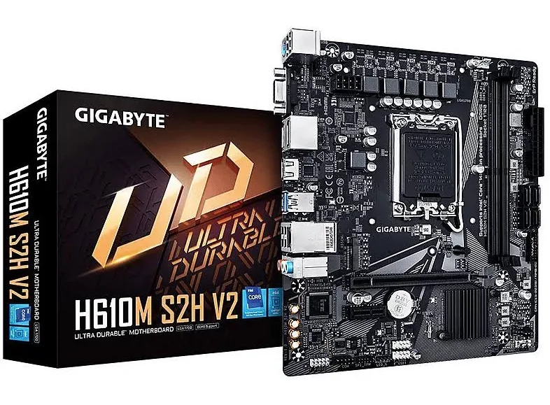 GIGABYTE H610M S2H V2 Intel H610 LGA1700 Micro-ATX40 GbE image 1