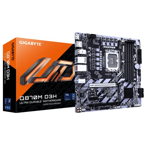 GIGABYTE Q870M D3H Intel Q870 LGA1851 microATXRGB 