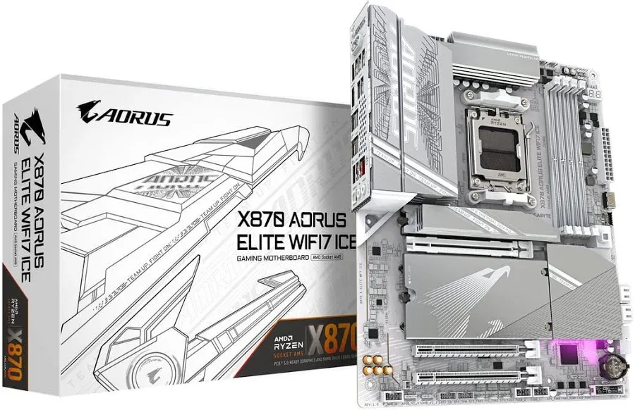 GIGABYTE X870 A ELITE WIF7 ICE image 1