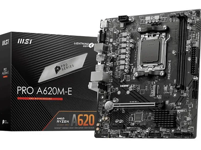 MSI AMD A620mATX PRO A620M-BNVMe HDMI 21 VGA RJ45 image 1