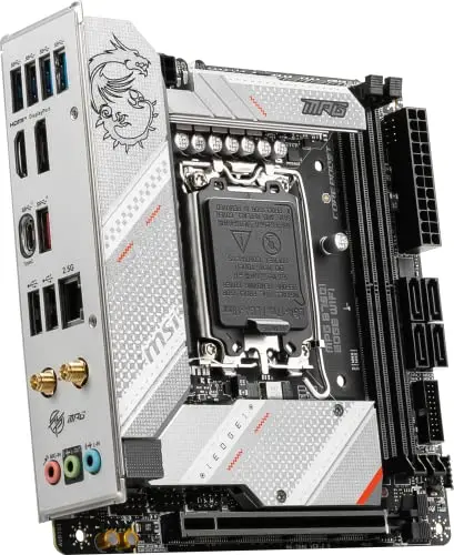 MSI MPG B760I EDGE WIFI Intel B760 LGA1700Mini-ITX WiFi 6EGbE RGB - vue 4