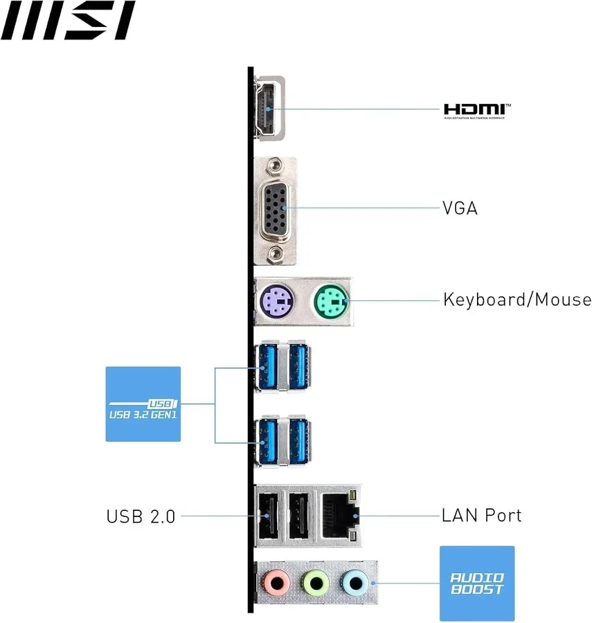 MSI PRO A620M-E AMD A620 Emplacement mini ATX image 5
