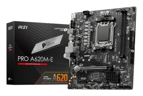 MSI PRO A620M-E AMD A620 Emplacement mini ATX