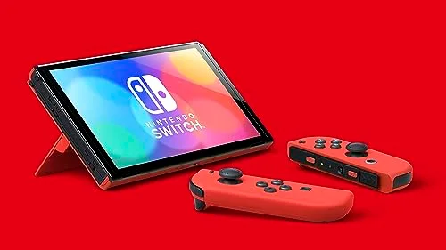 Console Nintendo Switch - Modèle OLED • Édition Limitée Mario (Rouge) - vue 3