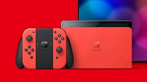 Console Nintendo Switch - Modèle OLED • Édition Limitée Mario (Rouge) - vue 9