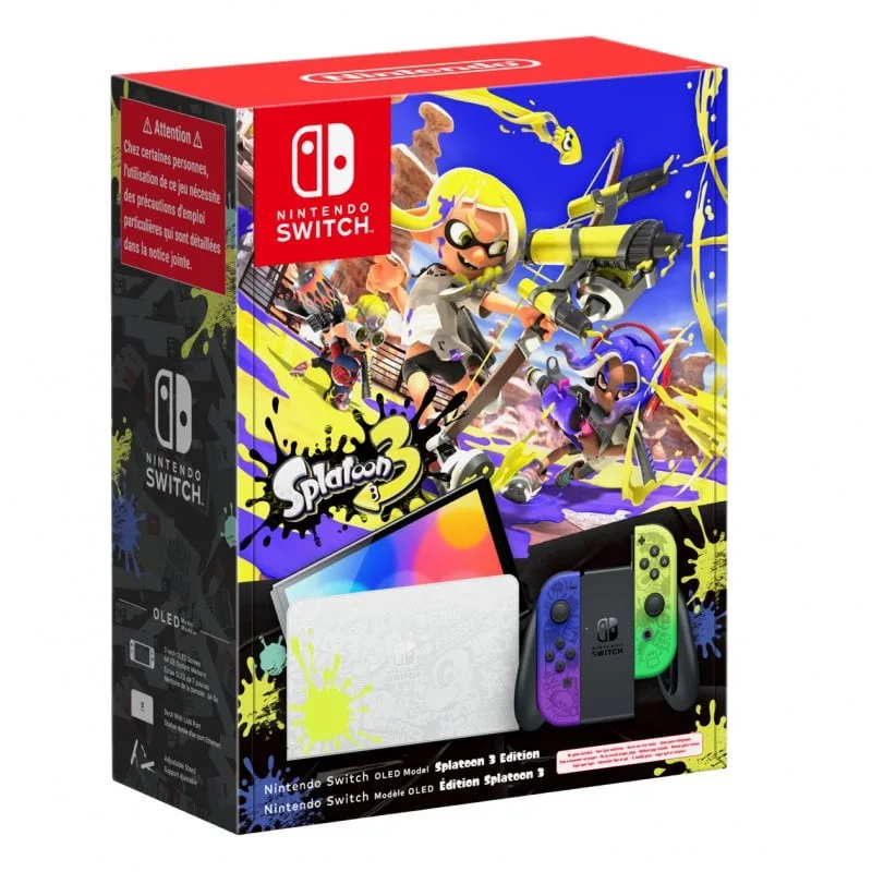 Console Nintendo Switch OLED Splatoon 3 - vue 2