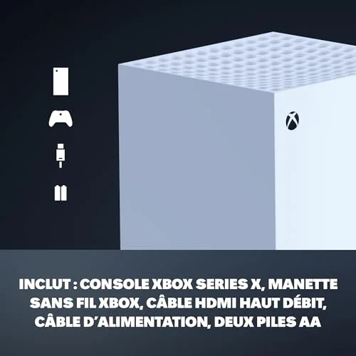 Console Xbox Series X - 100% digitale - 1To - Blanche - vue 4
