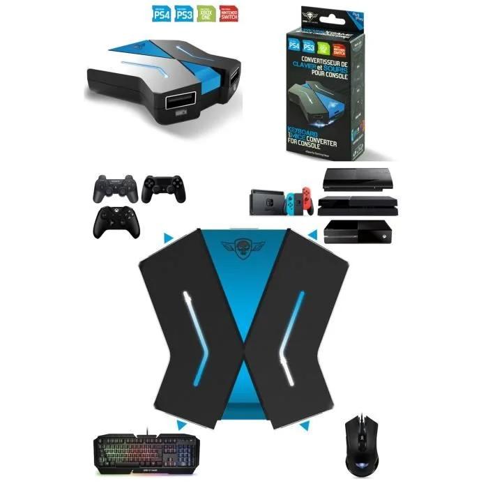 Spirit of Gamer CrossGame convertisseur clavier/souris multi-console