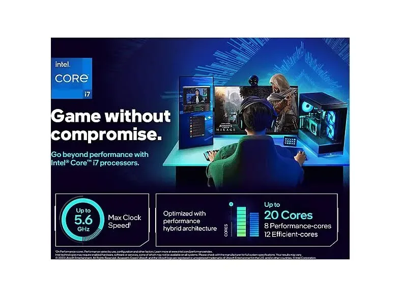 Core i7-14700K, 3,4 GHz (5,6 GHz Turbo Boost) socket 1700 processeur - vue 3