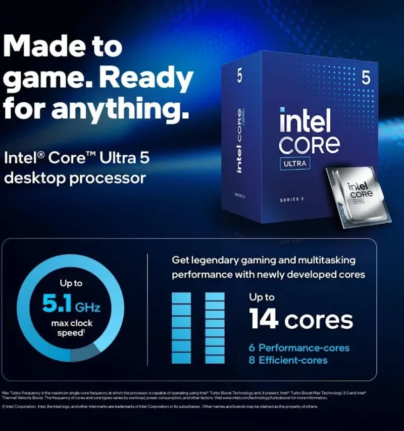 Core™ Ultra 5 235 socket 1851 processeur - vue 2