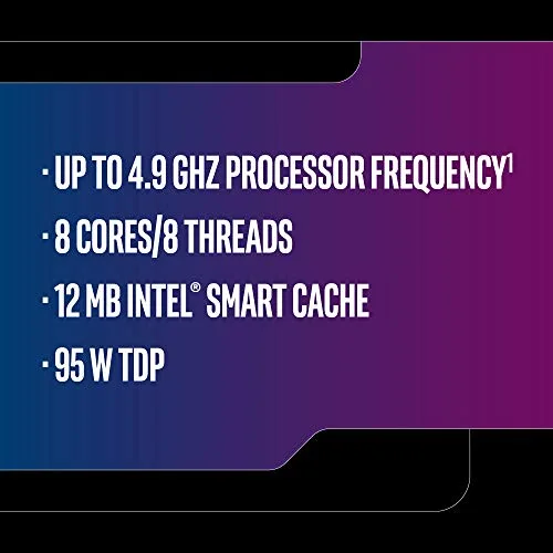 Intel Core i7-9700K processeur 36 GHz Boîte 12 Mo Smart Cache - vue 3