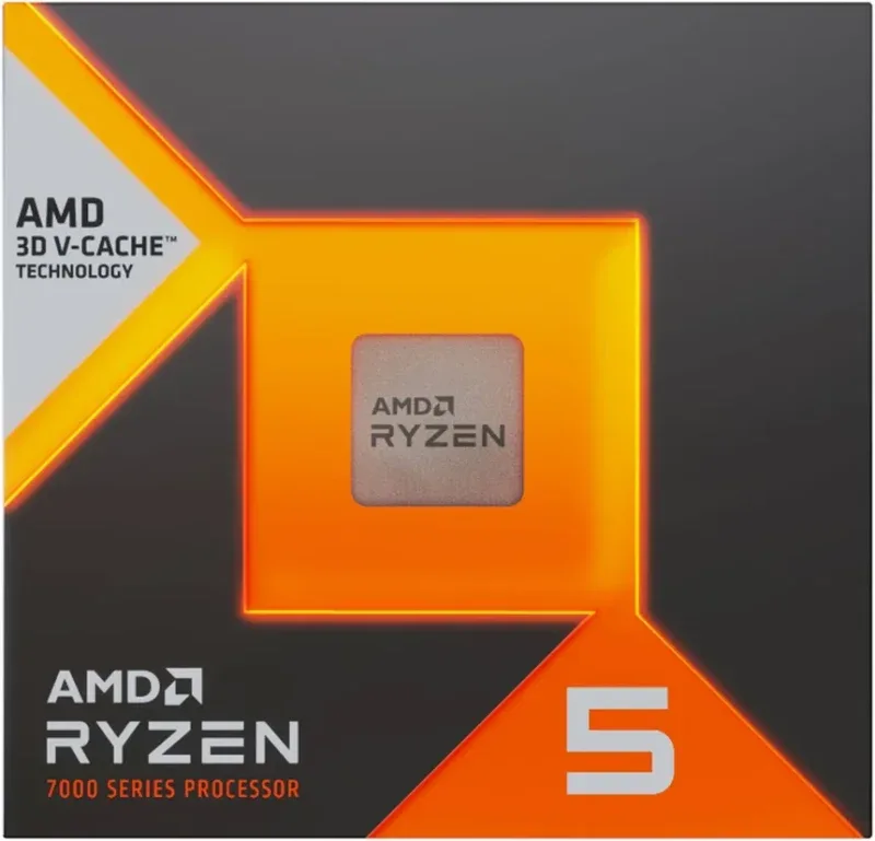 Processeur AMD Ryzen 5 7500X3D 6 coeurs 4,0 GHz 4,5 GHz Turbo 3D V-Cache Socket AM5 Boîte - vue 3
