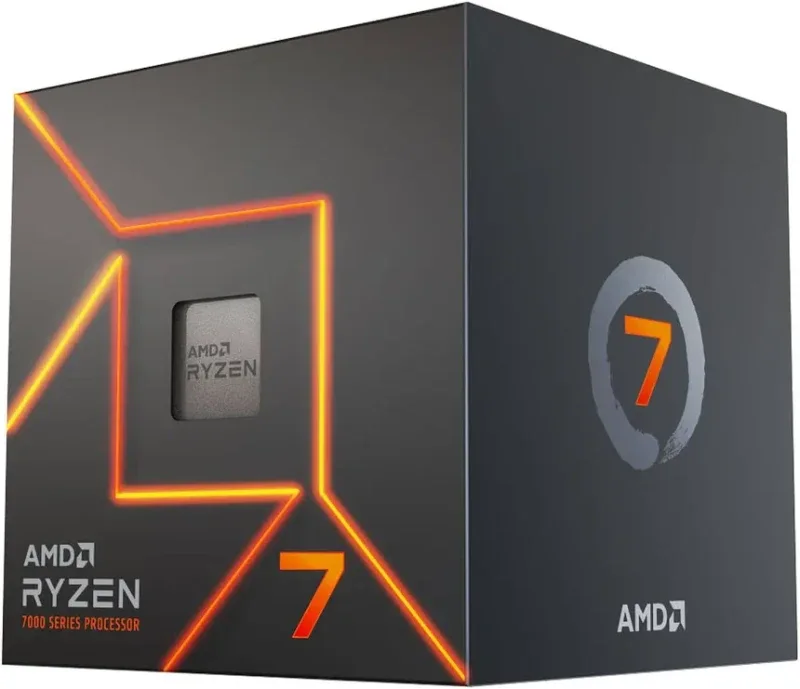 Processeur AMD Ryzen 7 7700 8 Cœurs 3,8 GHz Base 5,3 GHz Turbo Radeon Graphics - vue 2