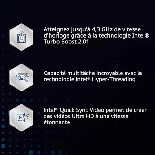 Processeur Intel Core i3-10100 (BX8070110100) Socket LGA1200 (chipset Intel serie 400) 65W - vue 3