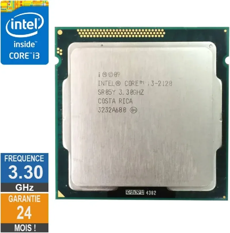 Processeur Intel Core I3-2120 3.30GHz SR05Y FCLGA1155 3Mo