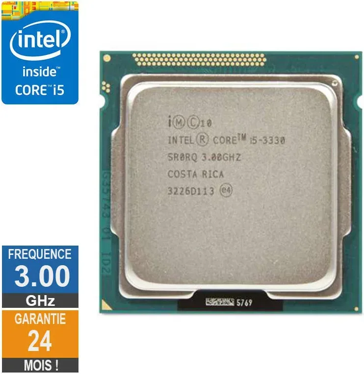 Processeur Intel Core I5-3330 3GHz SR0RQ FCLGA1155 6Mo - vue 3