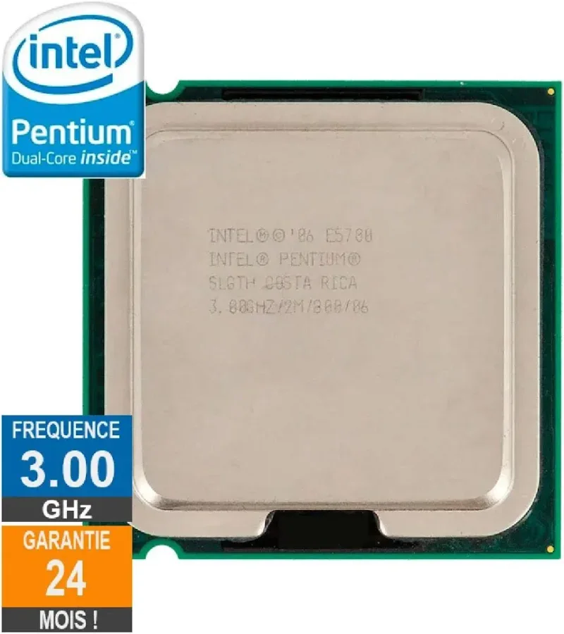 Processeur Intel Pentium E5700 3.00GHz SLGTH LGA775 2Mo