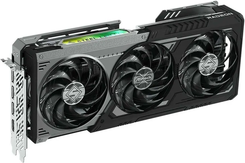 ASRock d'overclocking Radeon RX 9070 XT Steel Legend Dark 16 Go GDDR6 RDNA 3