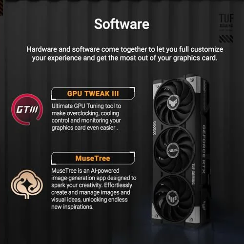 Asus TUF Gaming GeForce RTX 5060 Ti 16GB GDDR7 OC Edit - vue 6