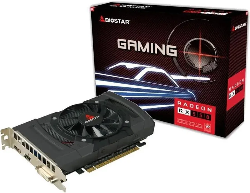 Biostar AMD Radeon RX 550 4 Go GDDR5 image 1