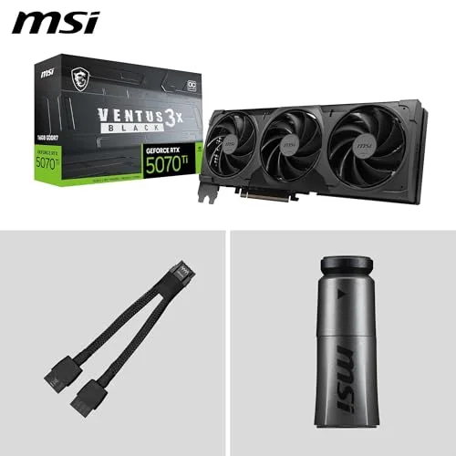 Carte graphique - MSI - GeForce RTX 5080 VENTUS 3X OC - 16 GB GDDR7 - DLSS 4.5 - Reflex 2 - vue 8