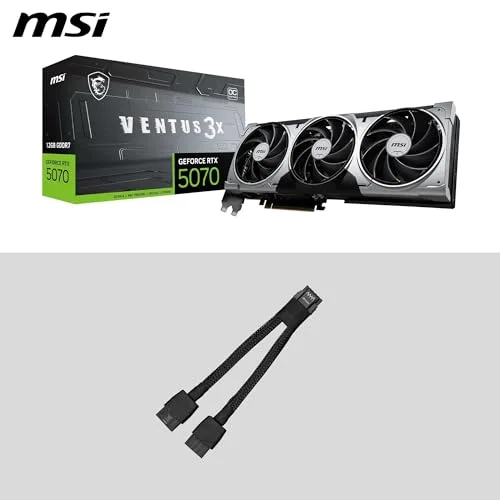 Carte graphique - MSI - VENTUS GeForce RTX 5070 - 12 Go GDDR7 - 3 ventilateurs - Overclocking - vue 8